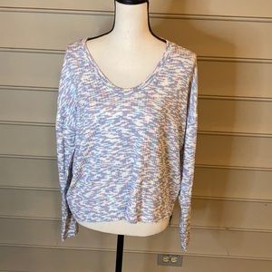 NWT Code Mode Space Dyed Rib Knit Sweater